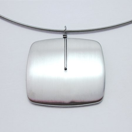 Square Pendant Stainless Steel - Modern - Click Image to Close